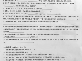 深圳某电子厂入职考数理化和《庄子》，负责人应该只要不及格的员工