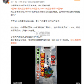 小杨哥直播带货假五常大米事件的深度剖析与反思